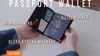 Passport Wallet with AirTag Pocket in RFID-Black/Black
