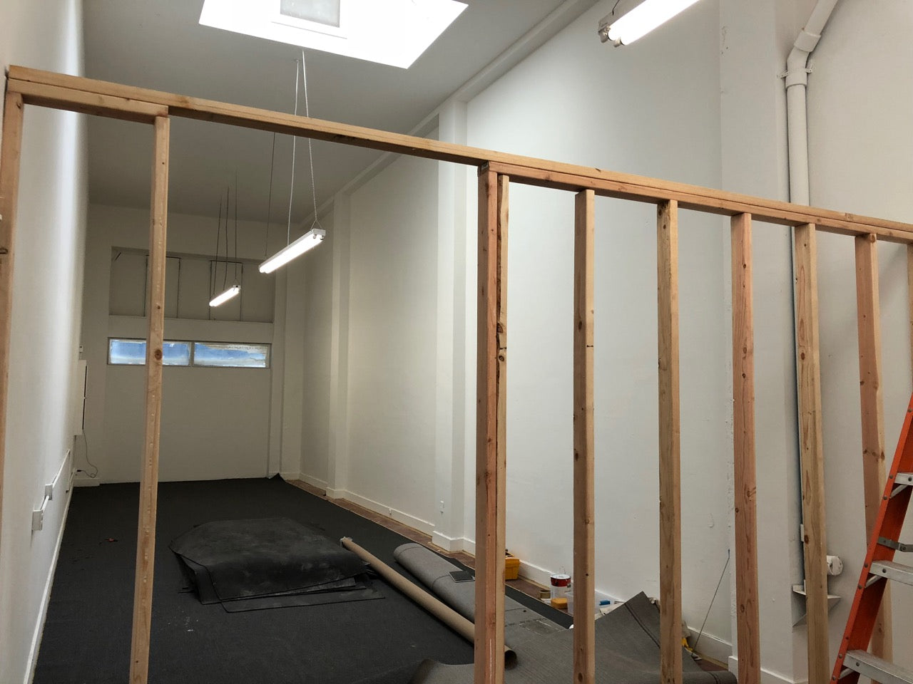SlimFold Studio Partition Wall Going Up