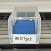 Blue/Black MICRO Tyvek Deboss RFID - Warehouse Sale in Blue/Black MICRO Tyvek Deboss RFID - Warehouse Sale