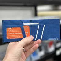 Blue/Black MICRO Tyvek Deboss RFID - Warehouse Sale