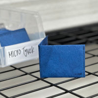 Blue/Black MICRO Tyvek Deboss RFID - Warehouse Sale