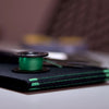 Global Minimalist Travel Wallet in RFID-Black/Green