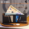 Global Minimalist Travel Wallet in RFID-Black/Black