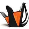 Slim Pack 2.0 Minimalist Commuter Backpack in Black/Orange